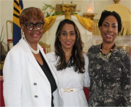 Apostle Dr. Lucille Baird with Apostle Cindy and husband